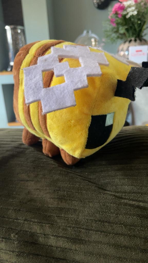 MOJANG minecraft bij plushie, Ophalen of Verzenden, Zo goed als nieuw