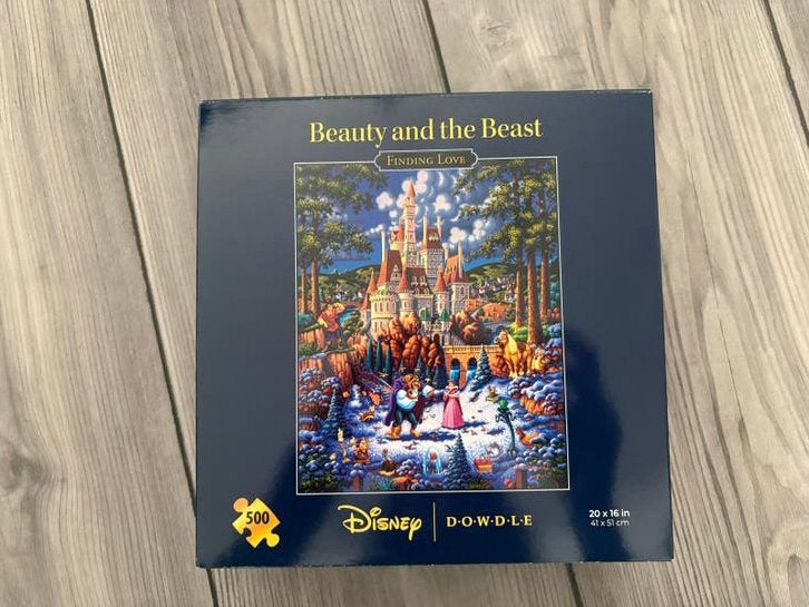Disney Dowdle Legpuzzel Belle en het Beest 500 stukjes, Ophalen of Verzenden, 500 t/m 1500 stukjes, Nieuw, Legpuzzel