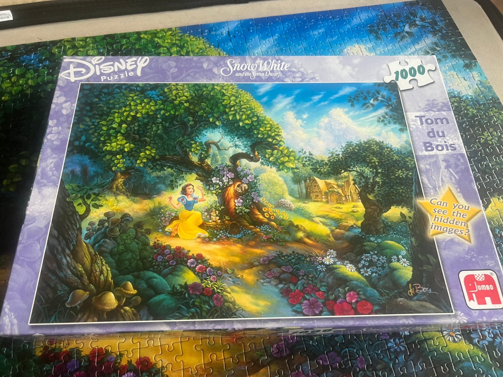 Jumbo Tom Dubois puzzel 1000 stukjes Disney Sneeuwitje, Ophalen of Verzenden, 500 t/m 1500 stukjes, Zo goed als nieuw