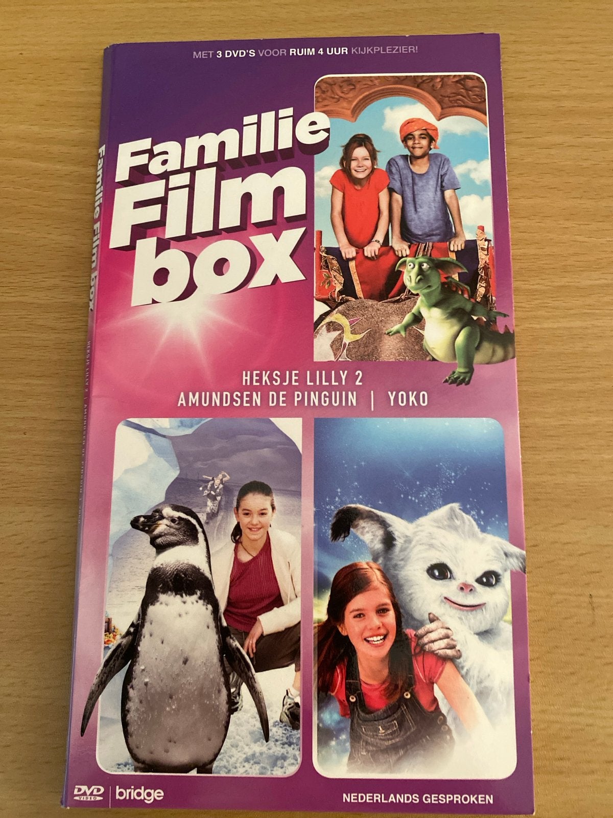 Familie Film Box - Heksje Lilly 2, Amundsen de Pinguïn, Yoko, Verzamelbox, Alle leeftijden, Zo goed als nieuw, Familie