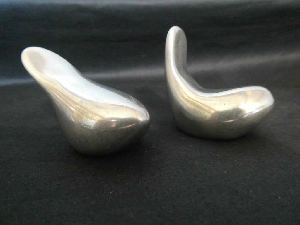 2 VTG Hoselton Canada Aluminium Vogelbeeldjes Sculpturen, Ophalen of Verzenden, Gebruikt, Vogel, Overige typen