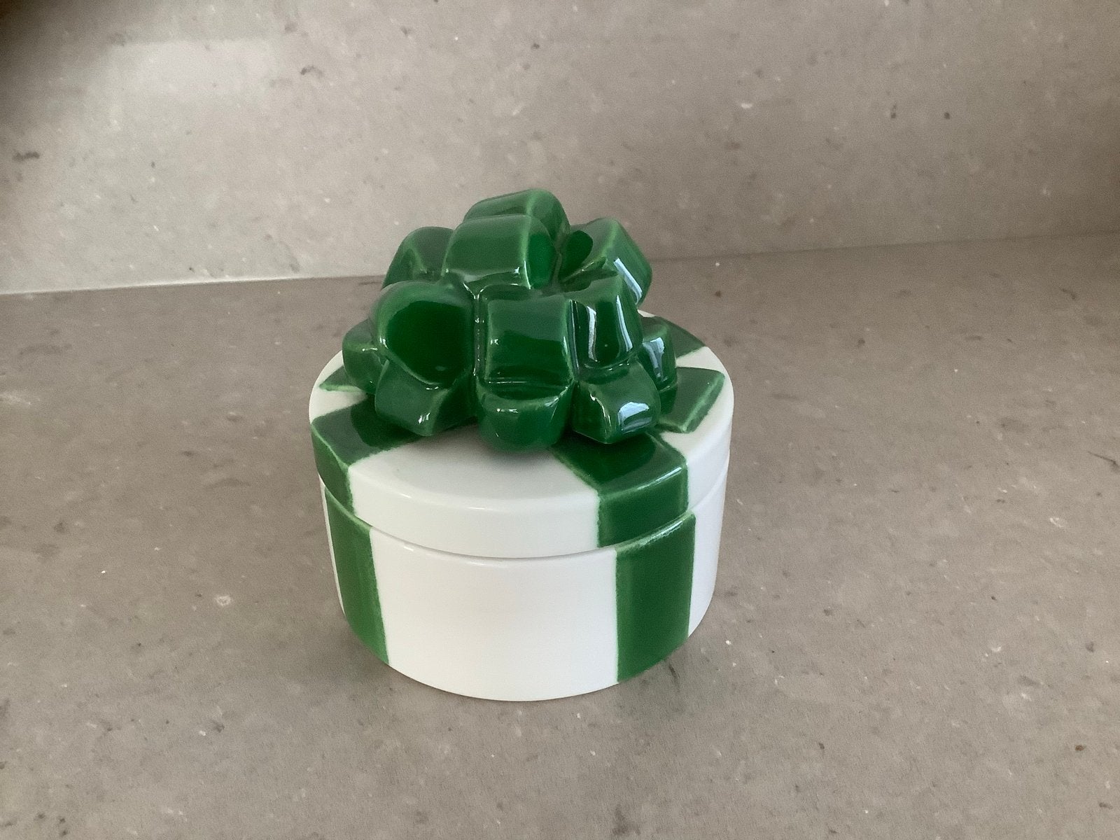 Mancer Made in Italy Keramische Geschenkdoos Groen/Wit, Ophalen, Groen, Steen/keramiek, Klassiek