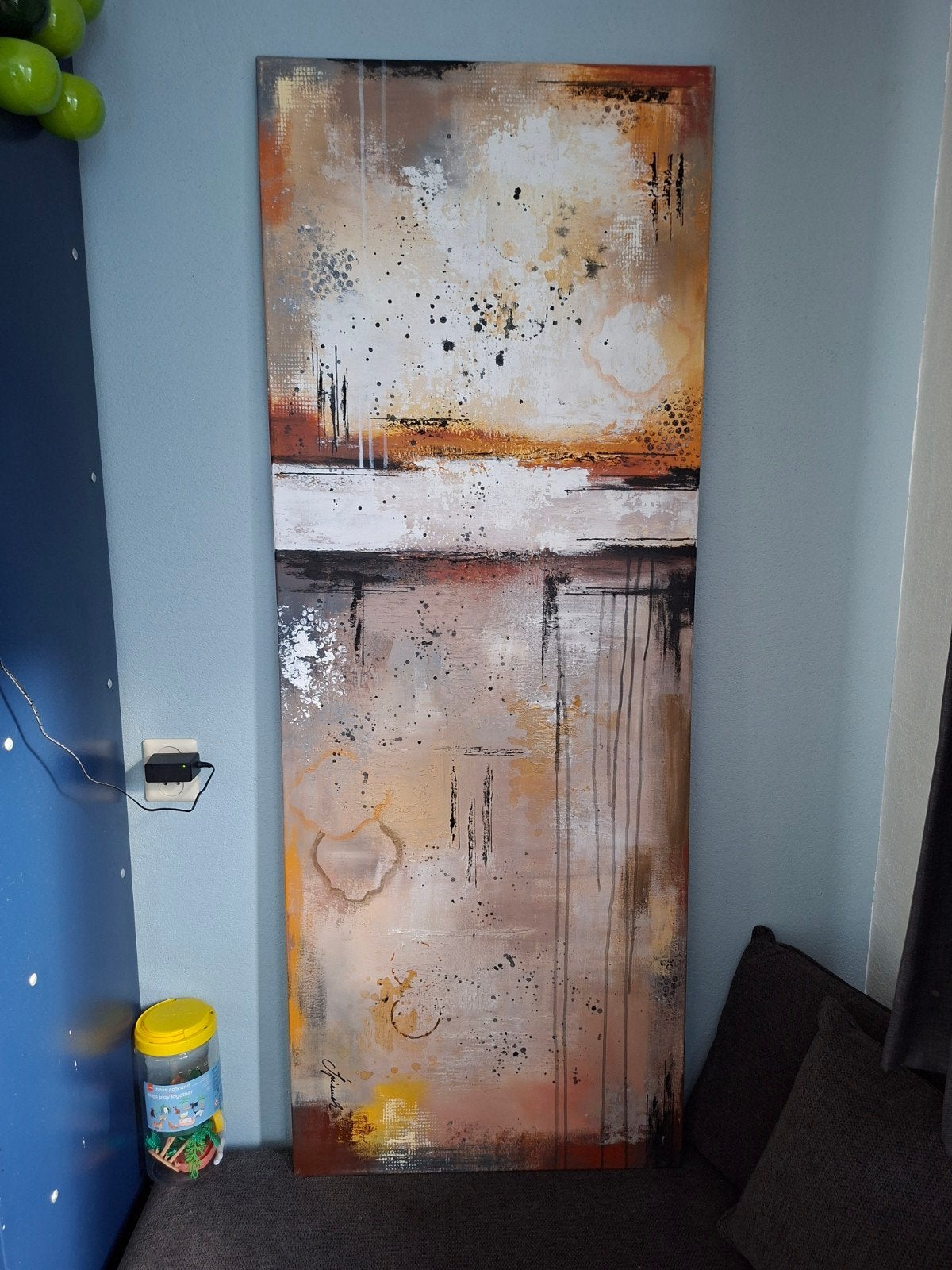 Origineel Kunstwerk Monika Spiewak - 160x60 cm, Ophalen