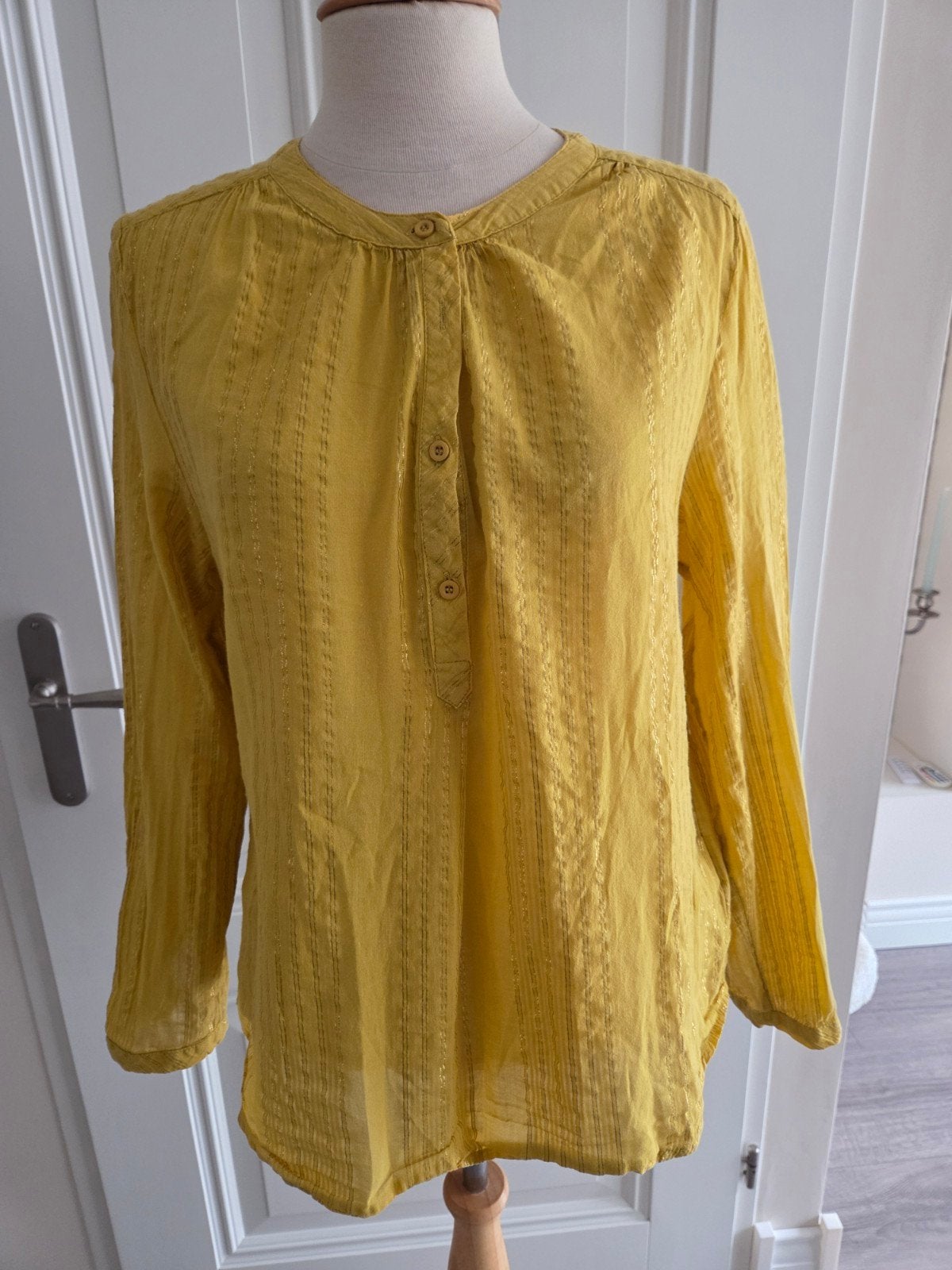 Lollys Laundry blouse maat M, Kleding | Dames, Blouses en Tunieken, Maat 38/40 (M), Geel, Ophalen of Verzenden, Zo goed als nieuw