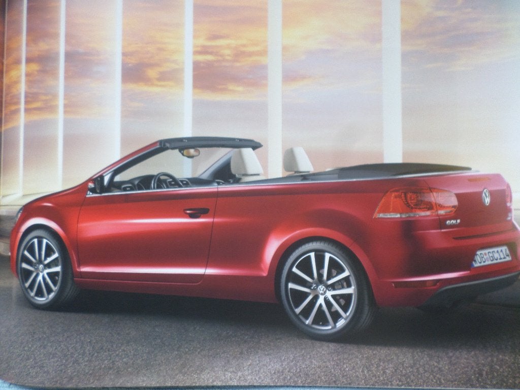 Volkswagen VW Golf Cabrio 2012 Brochure, Ophalen of Verzenden, Zo goed als nieuw, Volkswagen