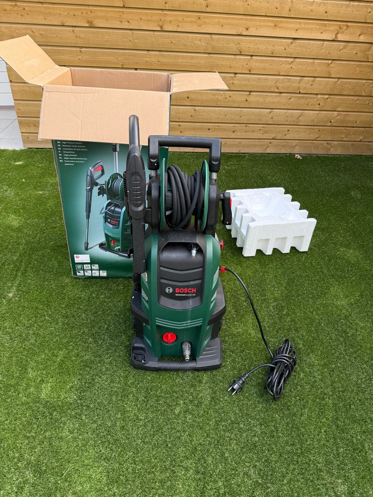 Bosch AdvancedAquatak 160 hogedrukreiniger, Tuin en Terras, Ophalen of Verzenden, Zo goed als nieuw, Elektrisch, Met regelbare waterdruk