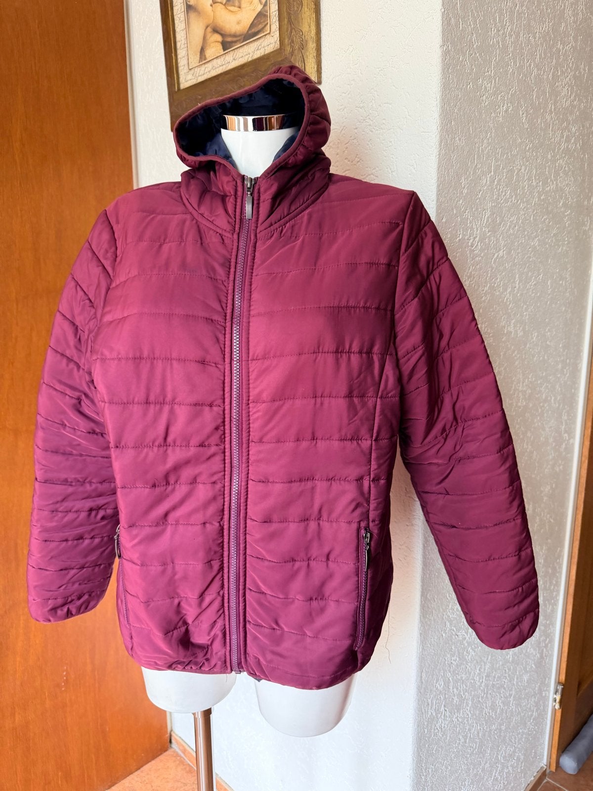 Alpine Explorer Gewatteerde Jas Maat M, Ophalen of Verzenden, Zo goed als nieuw, Maat 38/40 (M), Rood