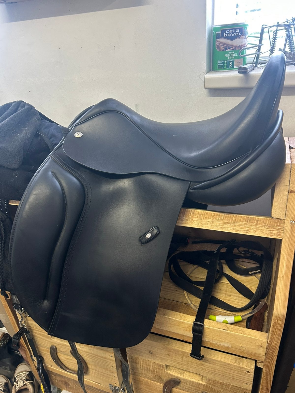 Ideal exl dressuurzadel 17”, Ophalen of Verzenden, Zo goed als nieuw, Dressuur