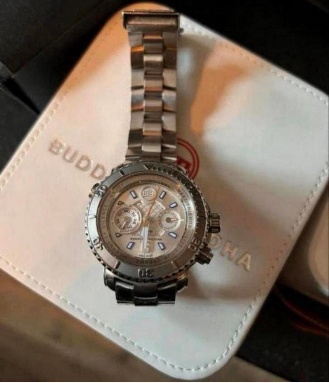Buddha to Buddha horloge, Ophalen of Verzenden, Zo goed als nieuw, Staal, Overige merken