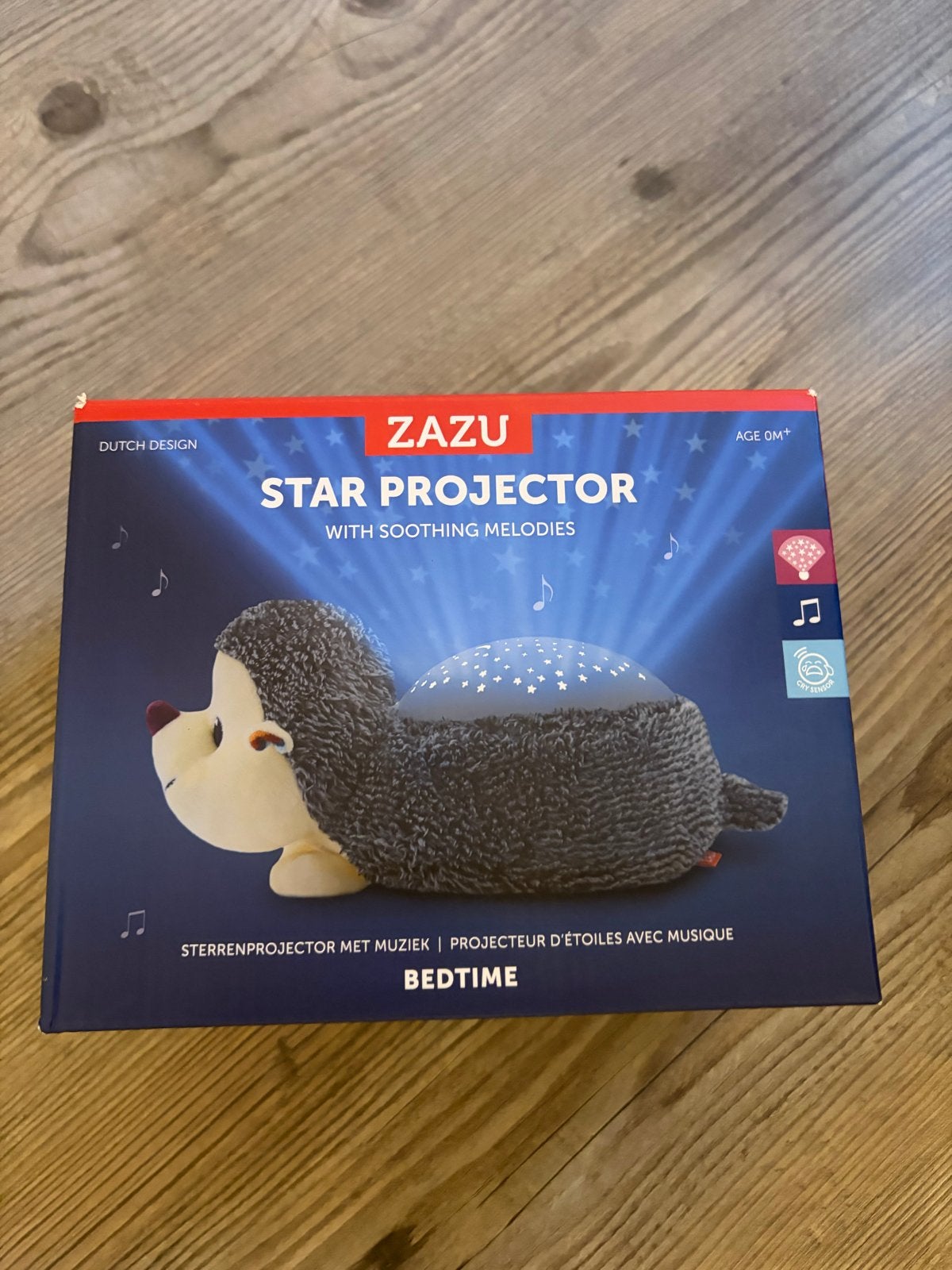 ZAZU Sterrenprojector Egel met rustgevende melodieën, Ophalen of Verzenden, Zo goed als nieuw, Overige typen, Met licht
