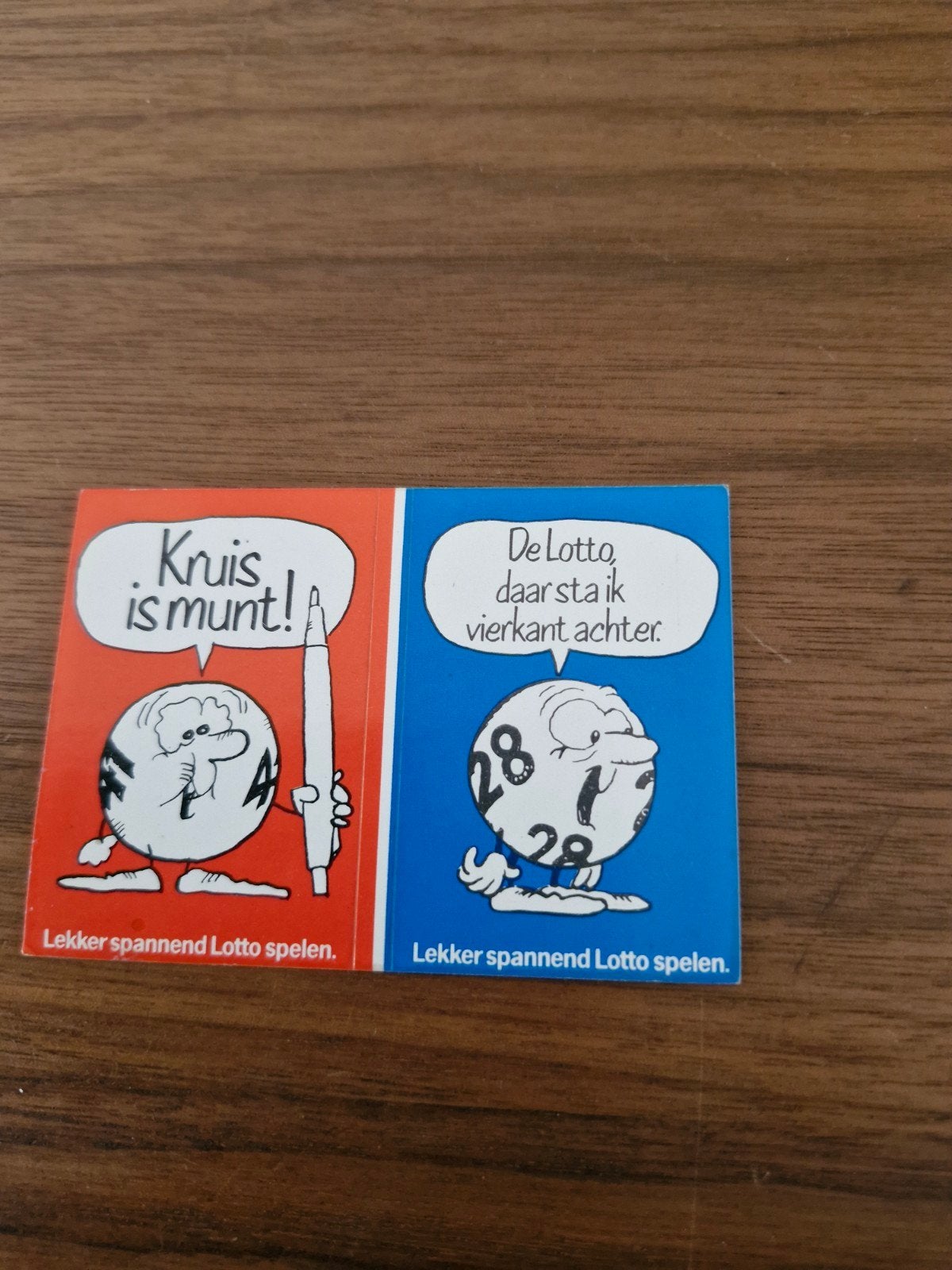 9547 Vintage Lotto Stickers - Kruis is munt & De Lotto, Ophalen of Verzenden, Gebruikt, Overige typen