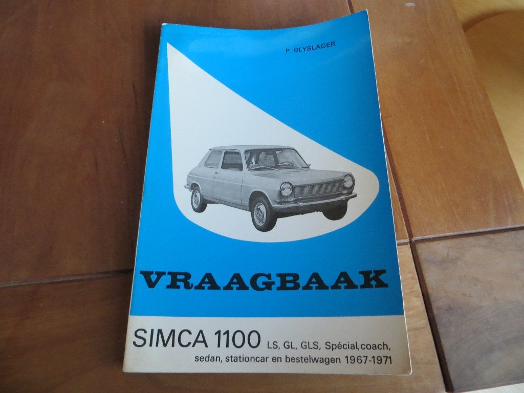 Vraagbaak Simca 1100, 1100 tourist 1967 - 1971, mooi!, Ophalen of Verzenden