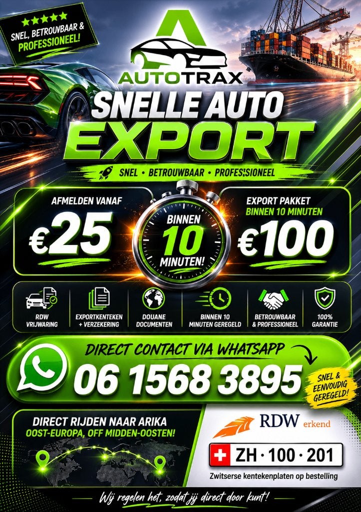 EXPORT AUTO UTRECHT, 33 - 40 uur, Overige niveaus, Vanaf 10 jaar, Vast contract