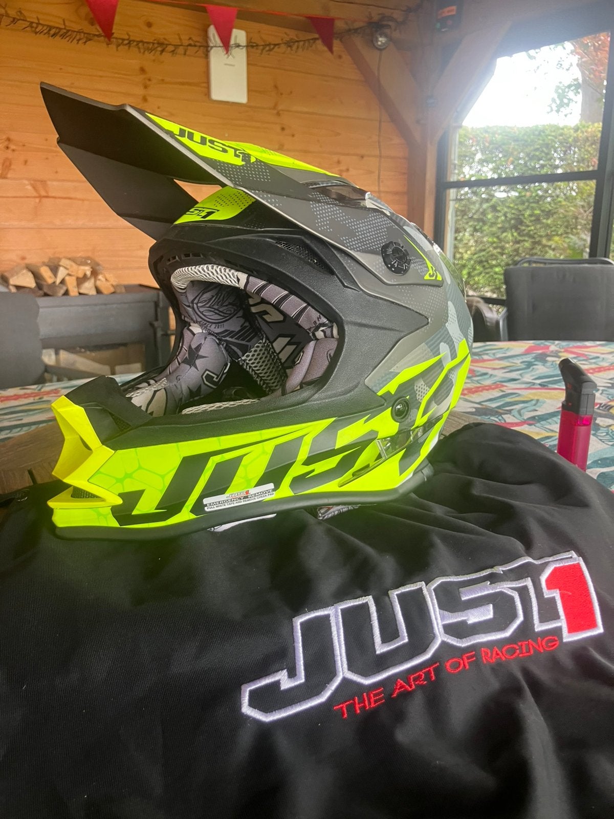 Z.g.a.n. Just1 Cross helm Maat51-52, Motoren, Kleding | Motorhelmen, Offroadhelm, Overige merken, Tweedehands, Ophalen of Verzenden