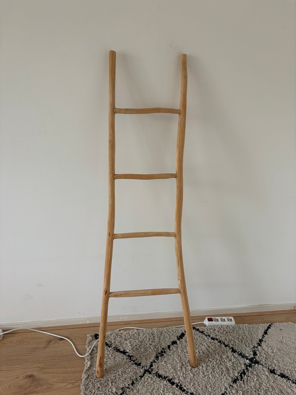 Decoratieve houten ladder - Zo goed als nieuw