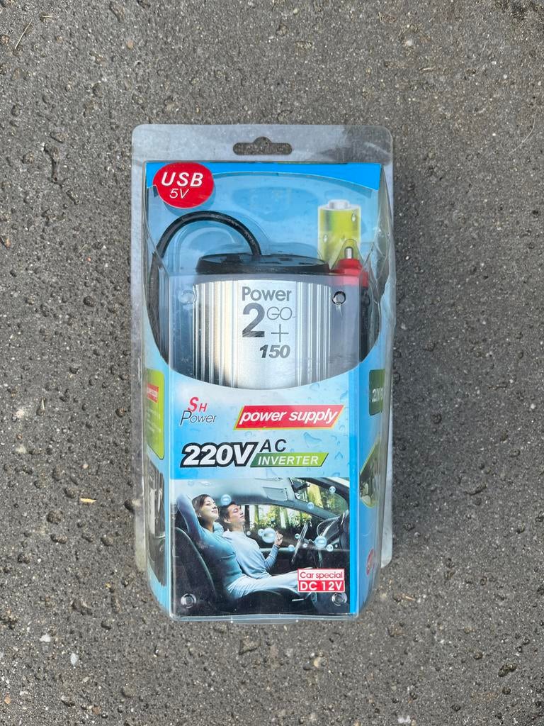 Auto Omvormer 12V naar 220V AC met USB-poort, Ophalen of Verzenden, Nieuw, Universele onderdelen