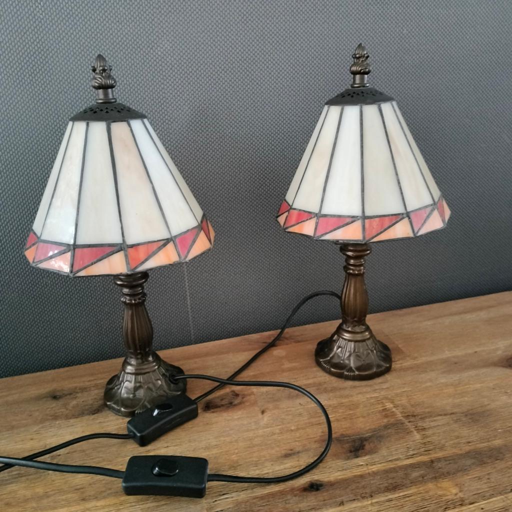 Massive Tiffany stijl tafellampen bureaulampen, Ophalen of Verzenden, Minder dan 50 cm