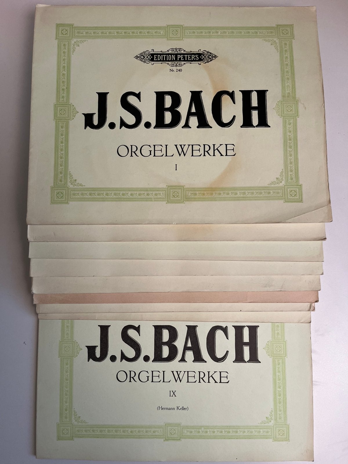 J.S.Bach - Orgelwerke = Edition Peters = Vol. serie 9 delen, Ophalen, Zo goed als nieuw, Klassiek, Orgel