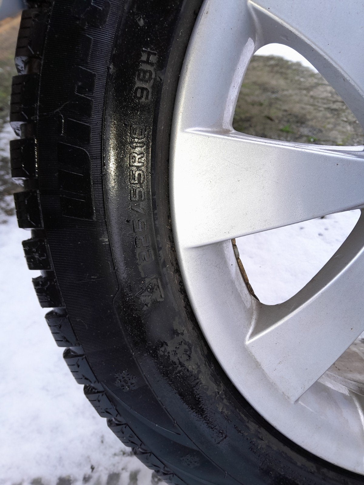 Bmw 18inch velgen met nieuwe winterbanden., Motoren, Ophalen of Verzenden