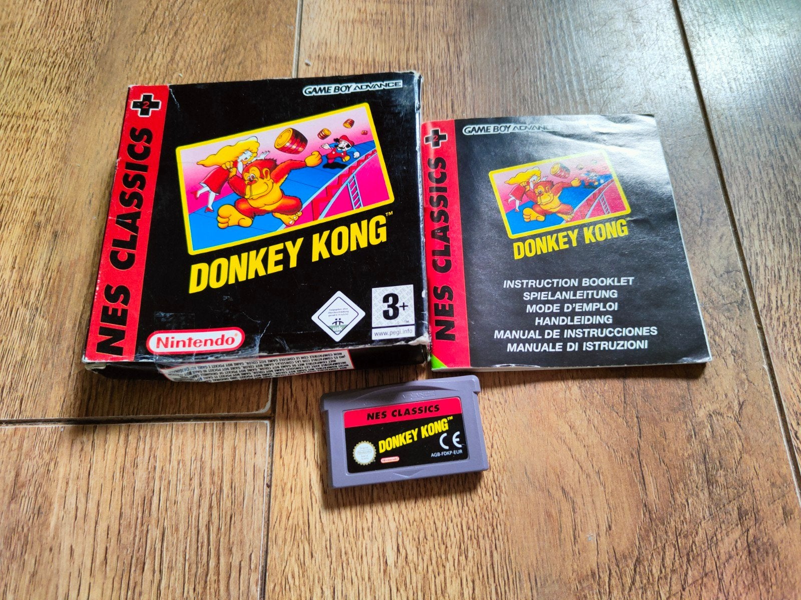 Nintendo Gameboy Advance spel - Donkey Kong Nes Classics +, Avontuur en Actie, 1 speler, Ophalen of Verzenden, Zo goed als nieuw