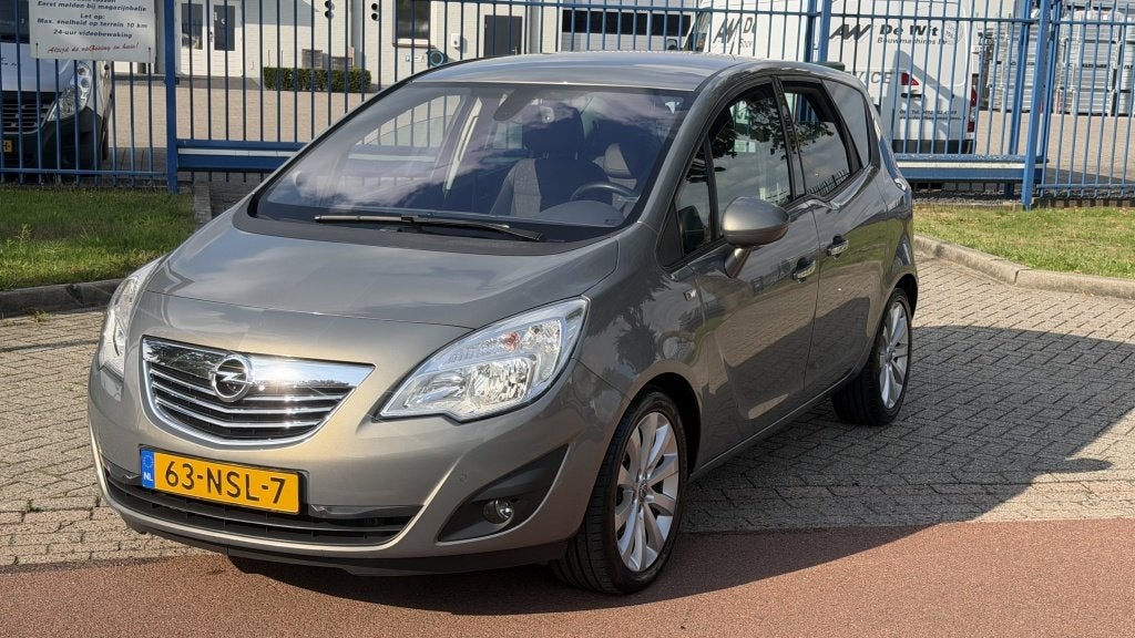 Opel Meriva 1.4 Turbo TREKHAAK AIRCO CRUISE ELEC RAMEN, Auto's, Euro 5, 680 kg, 4 cilinders, Bruin