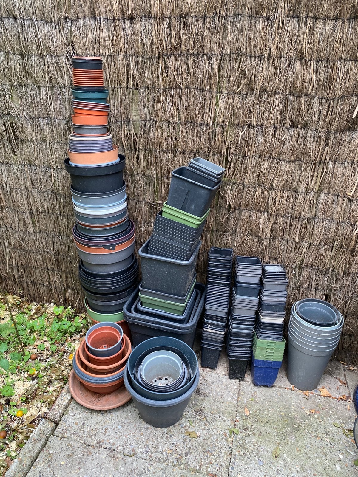 Bloempotten heel veel, Ophalen, Gebruikt