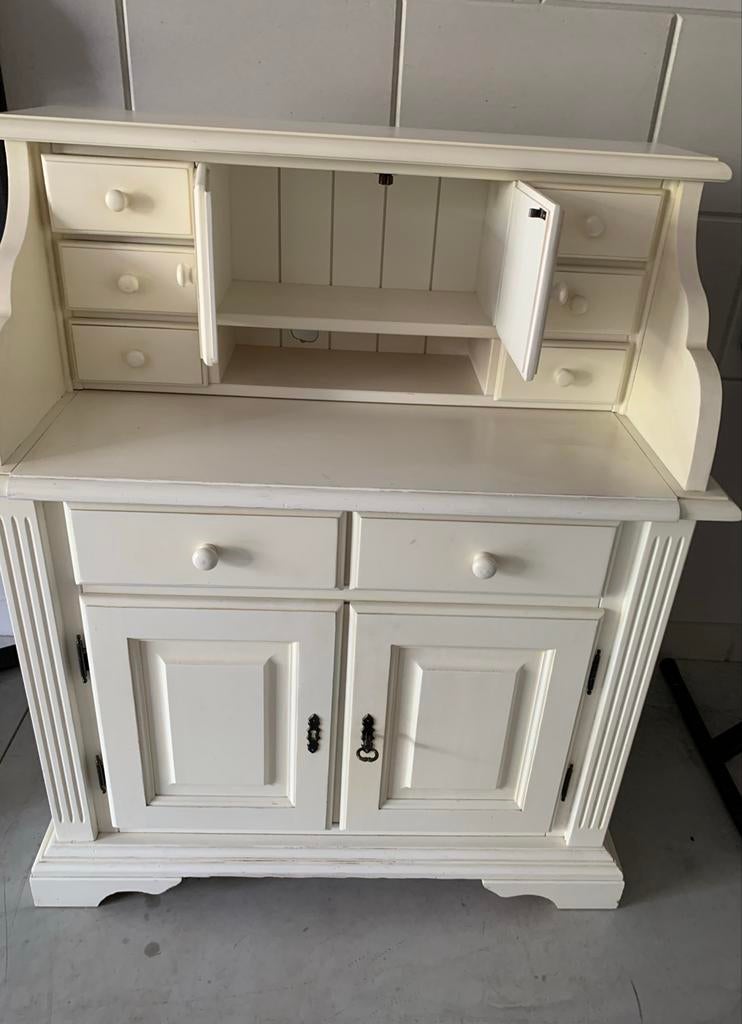 secretaire met uitschuifblad en diverse lades, Ophalen, Gebruikt