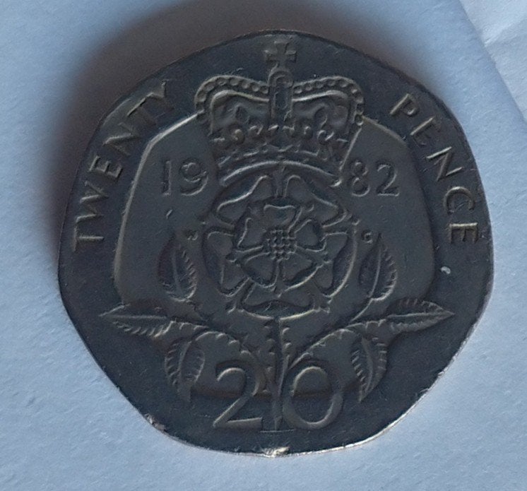 20 pence 1982, volgnr 161, Postzegels en Munten, Ophalen of Verzenden, Overige landen, Losse munt