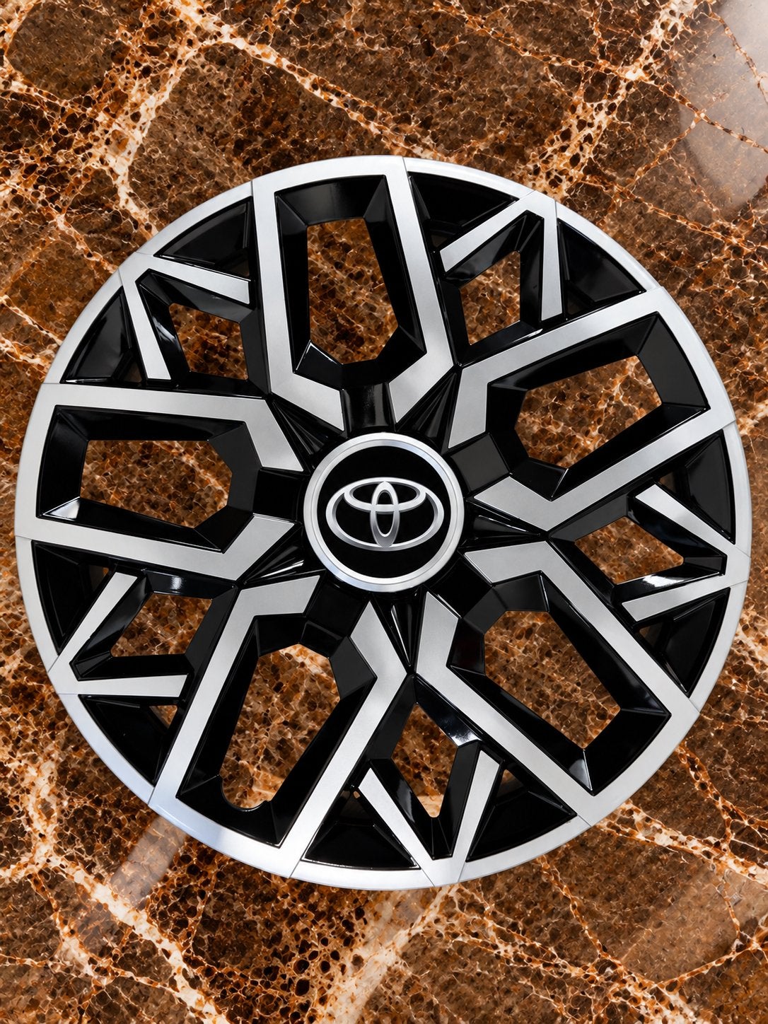 14 inch Wieldop Set - Highgloss Silver Geschikt voor Toyota, Toyota, Nieuw, Toyota, Ophalen of Verzenden