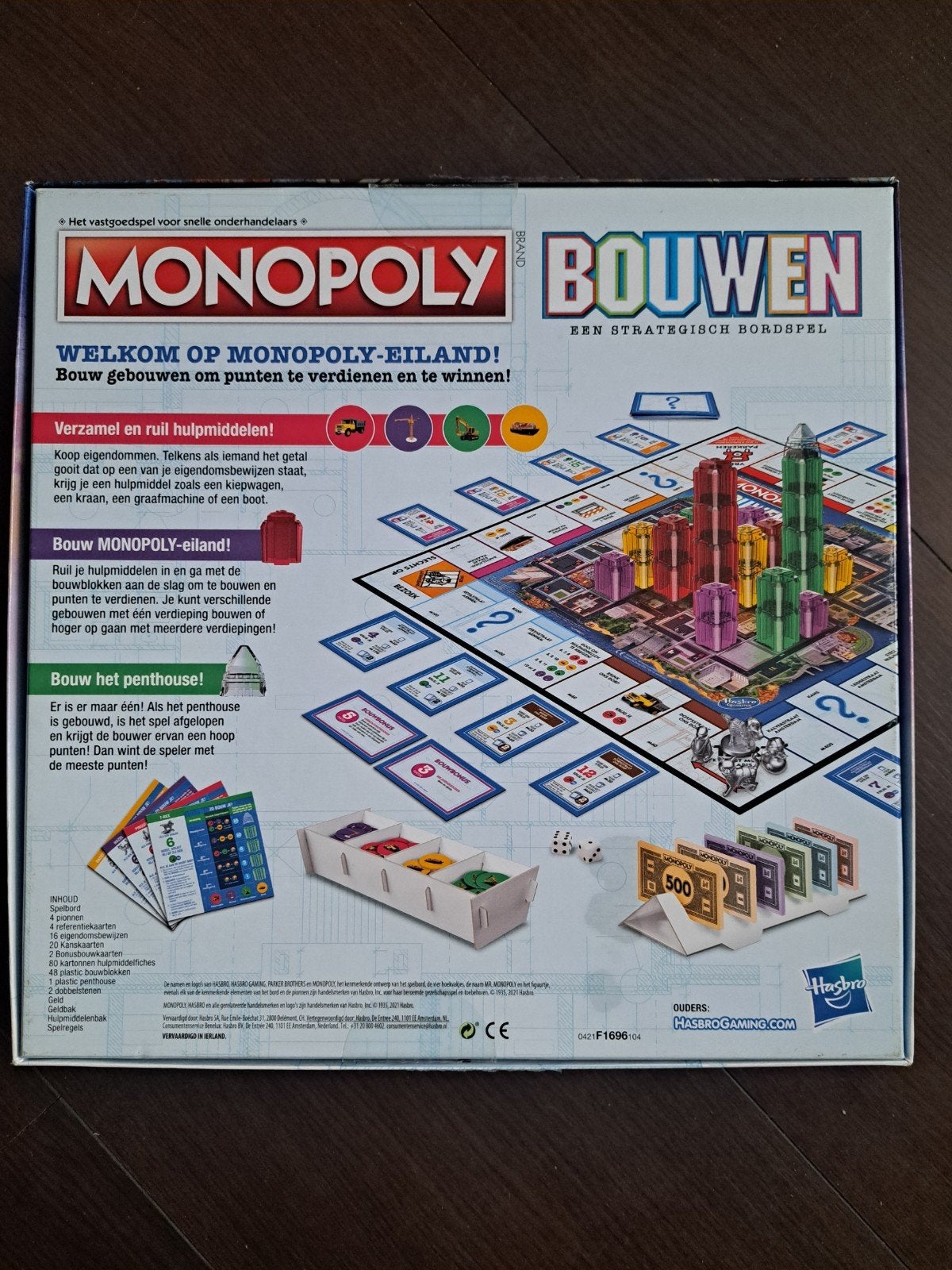 Monopoly Bouwen - nieuw, Drie of vier spelers, Ophalen of Verzenden, Zo goed als nieuw, Hasbro