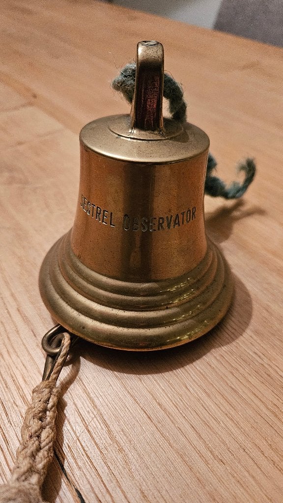 Messing bel van Sestrel observator, Ophalen of Verzenden, Koper