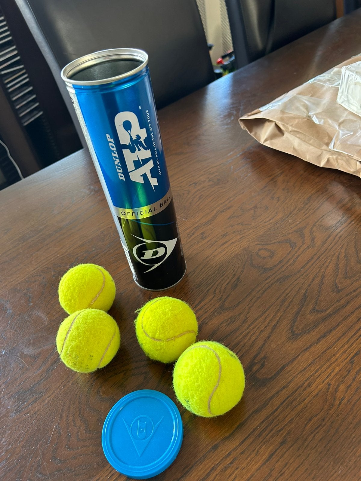 4 tennisballen in kokervte koop, Overige merken, Ballen, L00, Ophalen of Verzenden