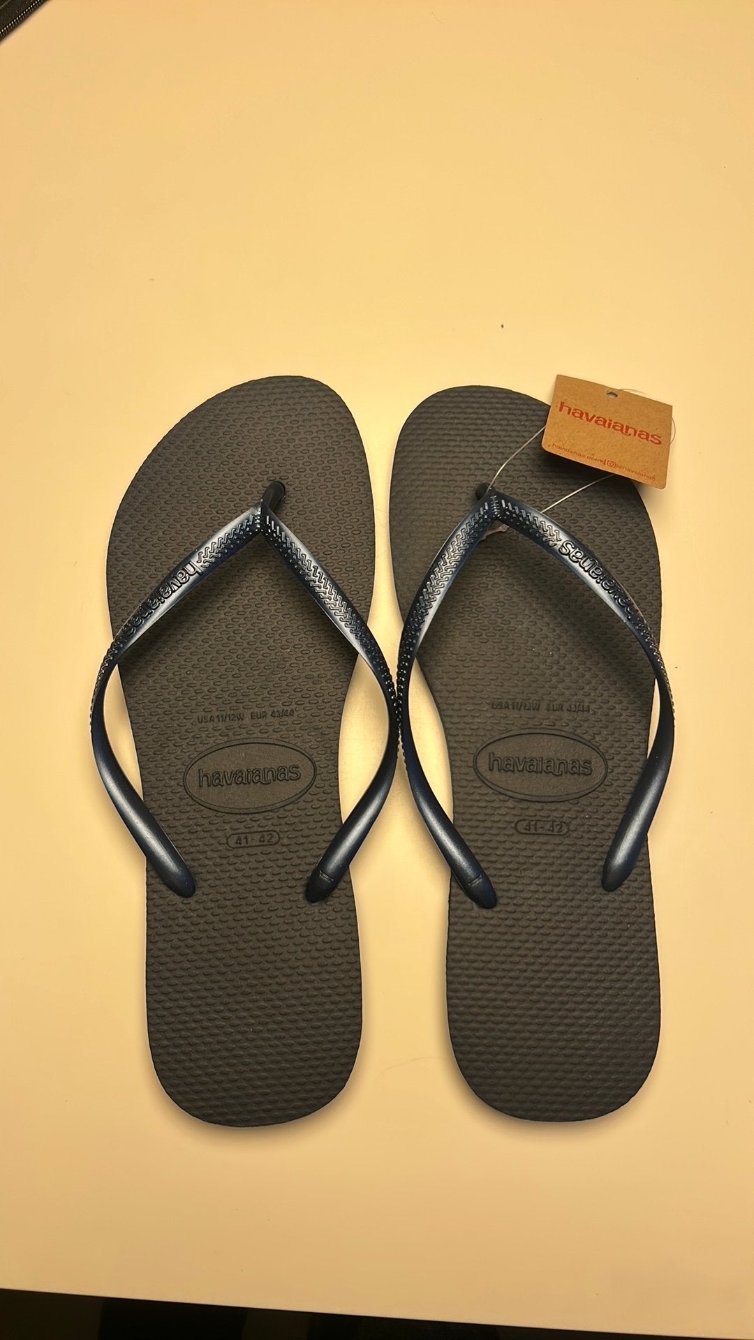 Nieuwe HAVAIANAS slim 43/44 blauw, Slippers, Blauw, Nieuw, Ophalen of Verzenden