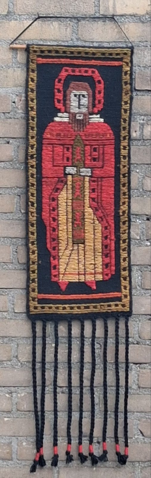 Wandkleed.  Jezus.  1936. Polen. 27/108 cm., Ophalen, Zo goed als nieuw, Overige typen, Christendom | Katholiek