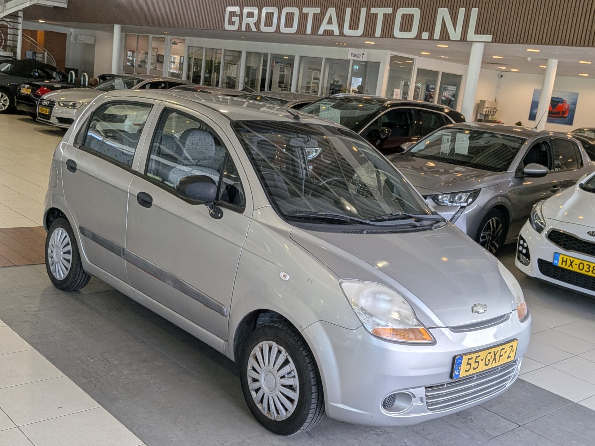 Chevrolet Matiz 0.8 Spirit Airco, Stuurbekrachtiging, Auto's, Voorwielaandrijving, Elektrische ramen, Stof, Gebruikt