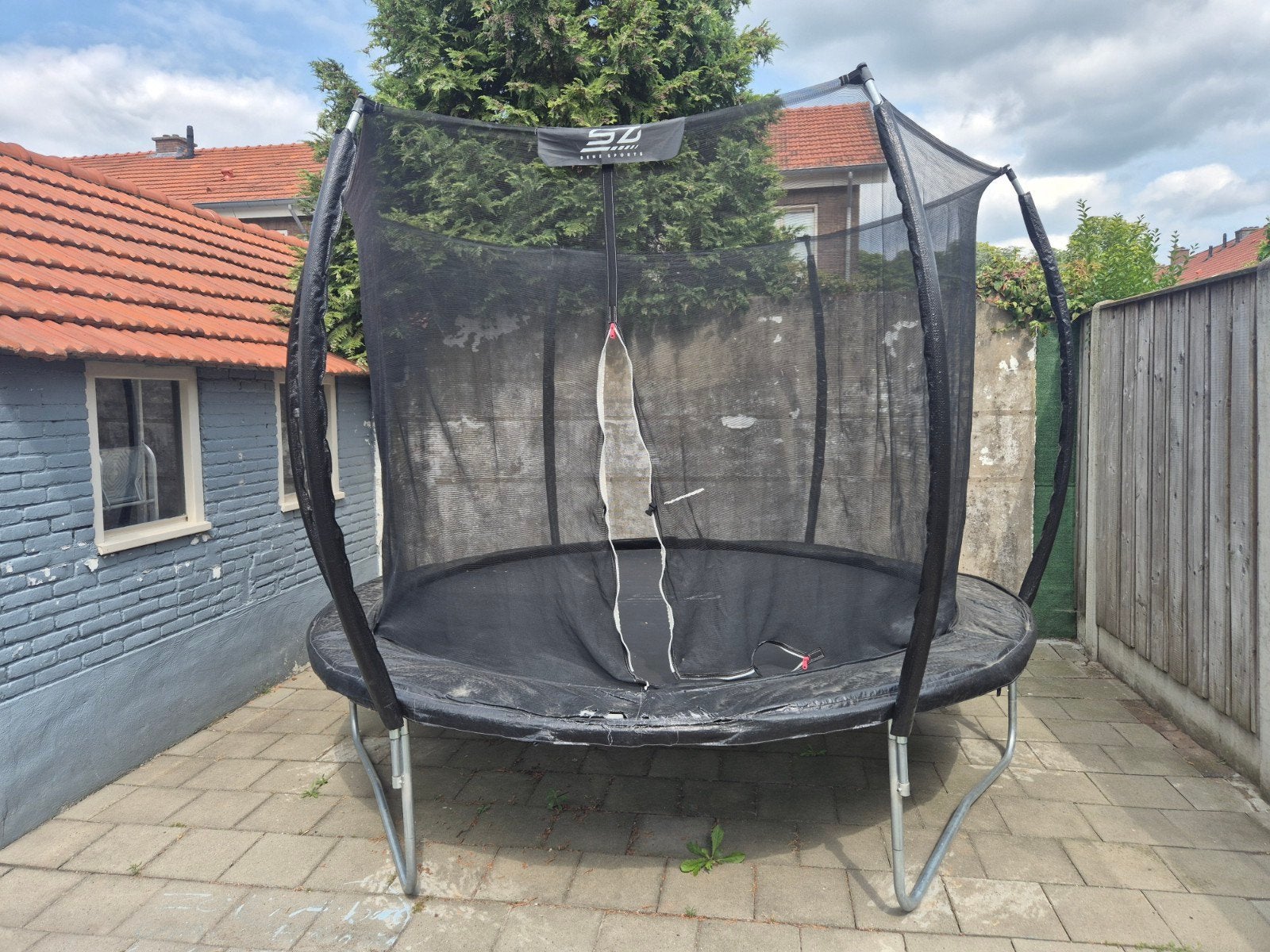 Trampoline doorsnee 305 cm + veiligheid net, Ophalen, Gebruikt