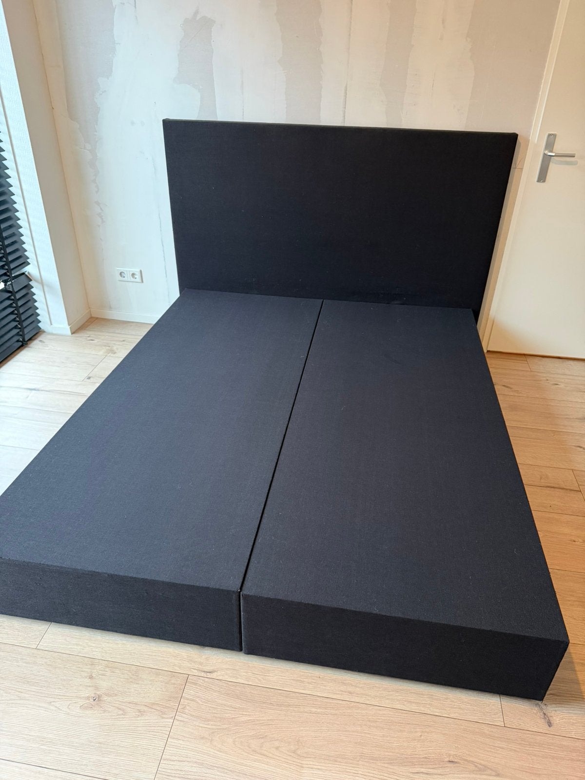 Boxspring zonder matrassen 160x200, Huis en Inrichting, Ophalen, Zo goed als nieuw, Tweepersoons, 160 cm