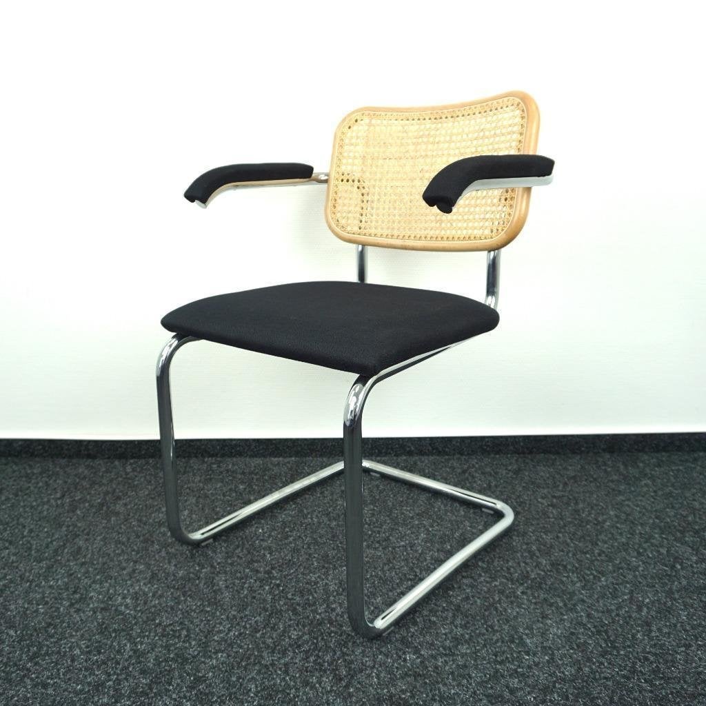 Knoll Cesca design stoelen| Zwart Gestoffeerd | Rotan Rug, Huis en Inrichting, -, Zwart, -, Ophalen of Verzenden