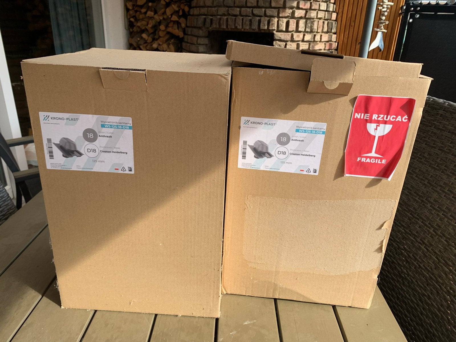 Krono-Plast Dakdoorvoer Antraciet (2 stuks), Doe-het-zelf en Verbouw, Kunststof, Zwart, Nieuw, Ophalen of Verzenden