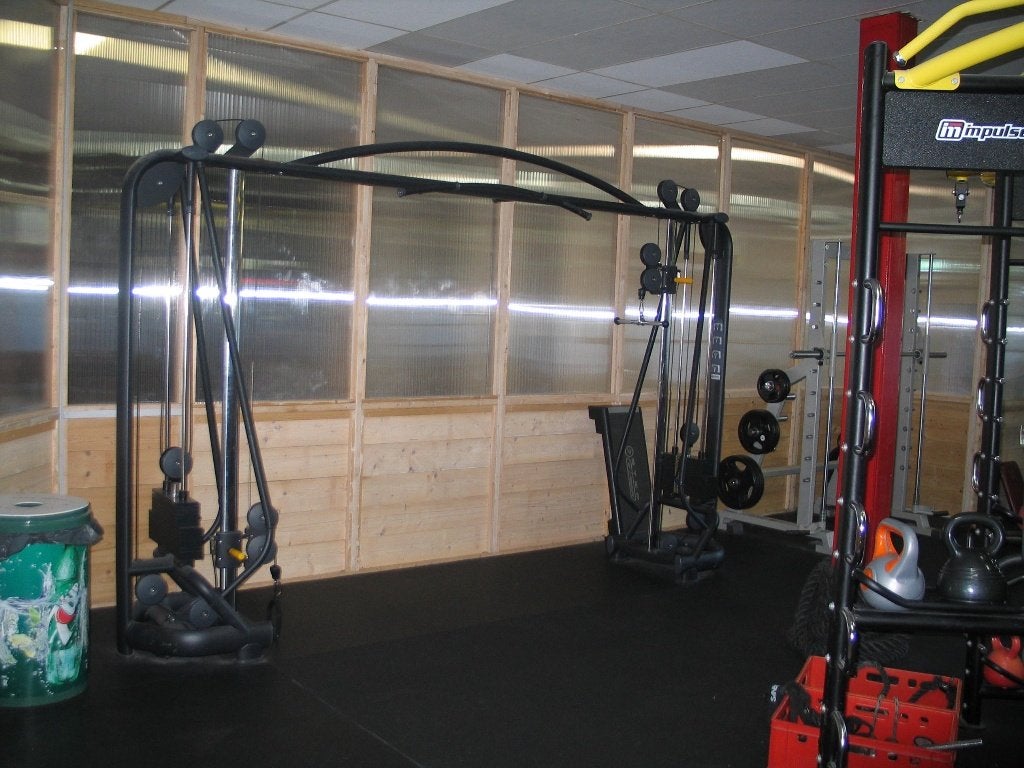 Mooie GymFit cable crossover wegens vernieuwing, Sport en Fitness, Ophalen, Gebruikt, Metaal, Krachtstation