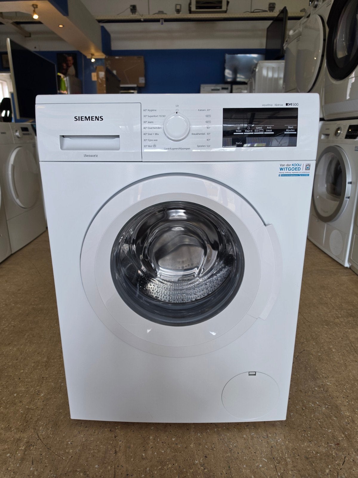Siemens IQ 500 wasmachine | 8 kilo | A+++ | Gratis thuis 🚚✅, Ophalen, Jirnsum, 1200 tot 1600 toeren, 8 tot 10 kg