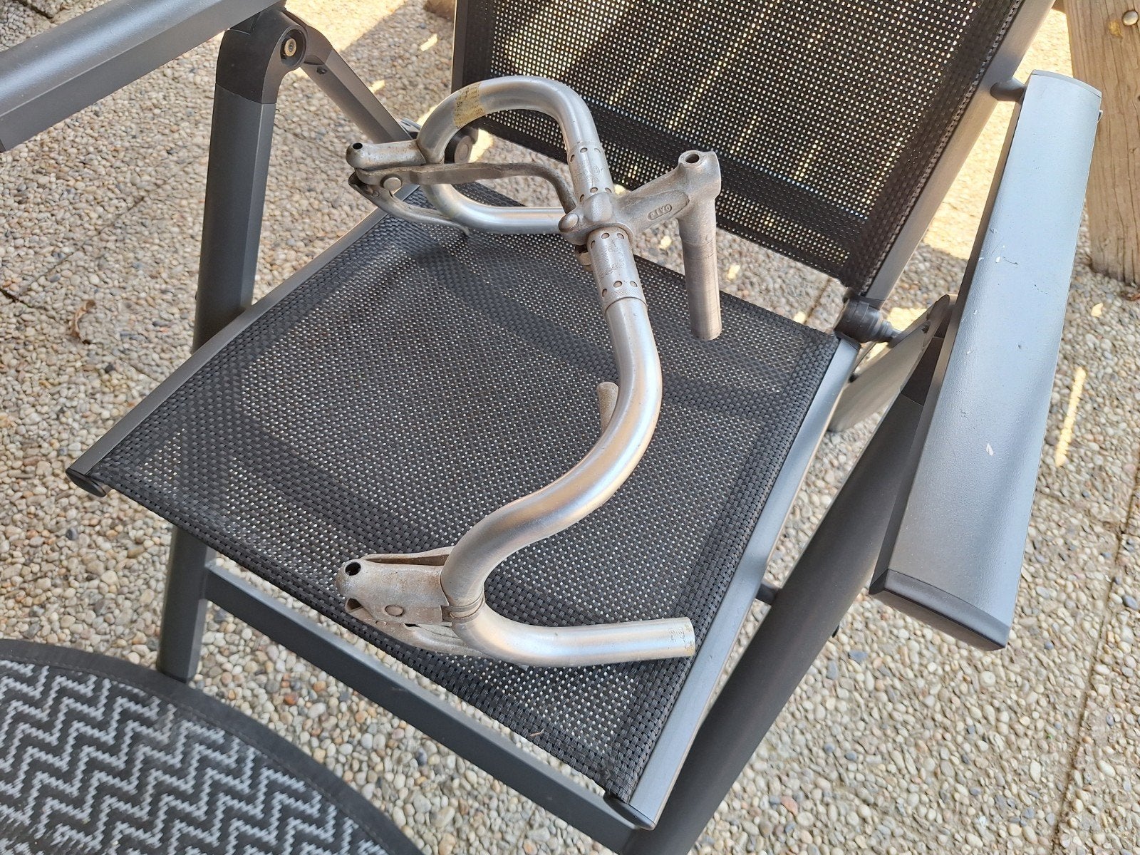 World Custom Aluminium Racestuur met Dubbele Remhendels, Fietsen en Brommers, Fietsonderdelen, Gebruikt, Stuur, Aluminium, Oldtimerfiets