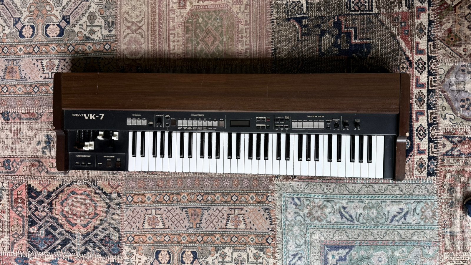 Roland VK-7 Combo Orgel - Vintage Toetsenbord, Ophalen, Roland, Midi-aansluiting, 61 toetsen