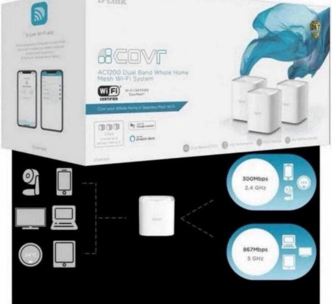 D-Link COVR-1103/E Multiroom Wifi Systeem, Ophalen, Nieuw, Router