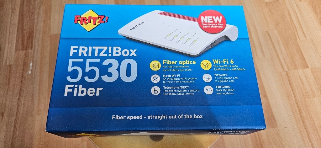 FRITZ!Box 5530 Fiber - Nieuw in doos, Ophalen of Verzenden, Nieuw, Router met modem, Fritz!Box (FritzBox)
