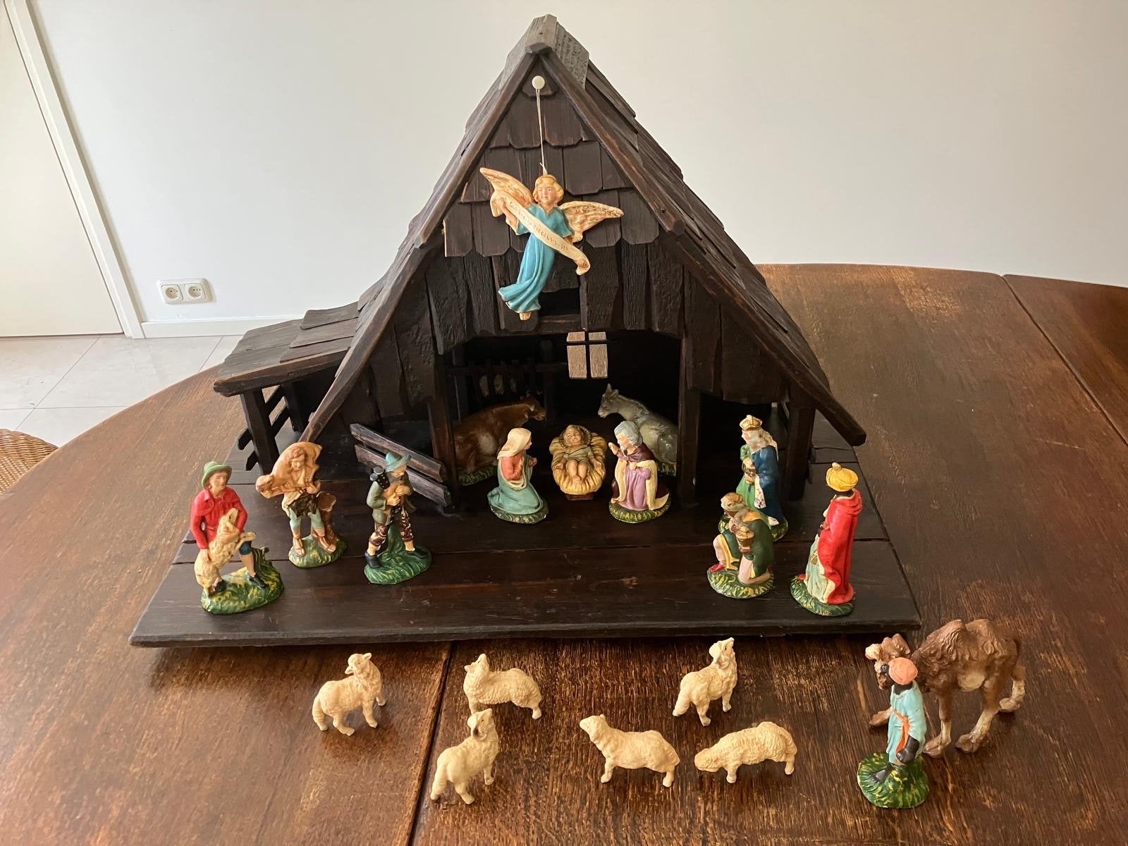 Kerststal compleet ca 90 jaar oud, Diversen, Ophalen of Verzenden