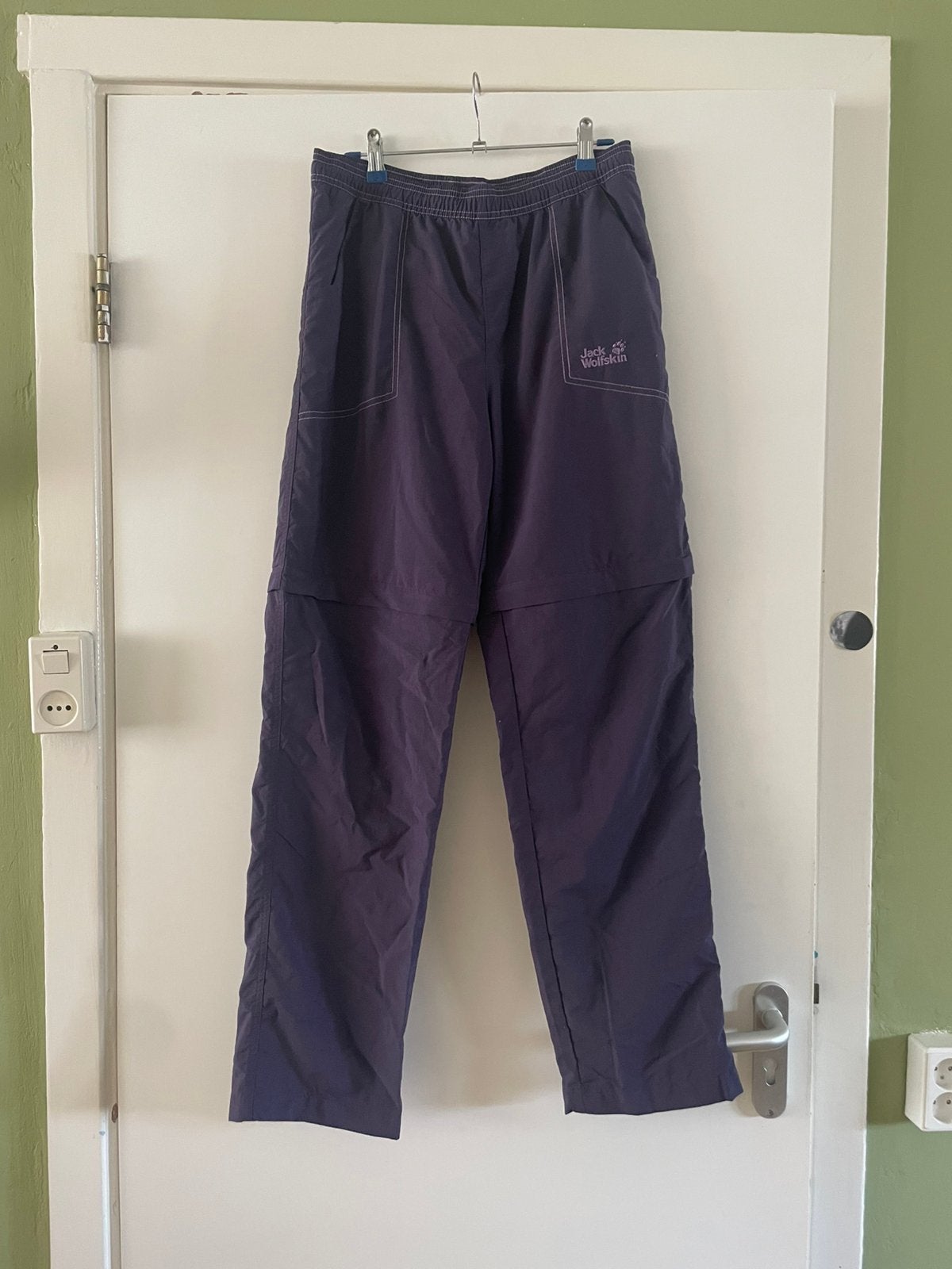 Jack Wolfskin Afritsbroek, Maat 38/40 (M), Kort, Paars, Ophalen of Verzenden