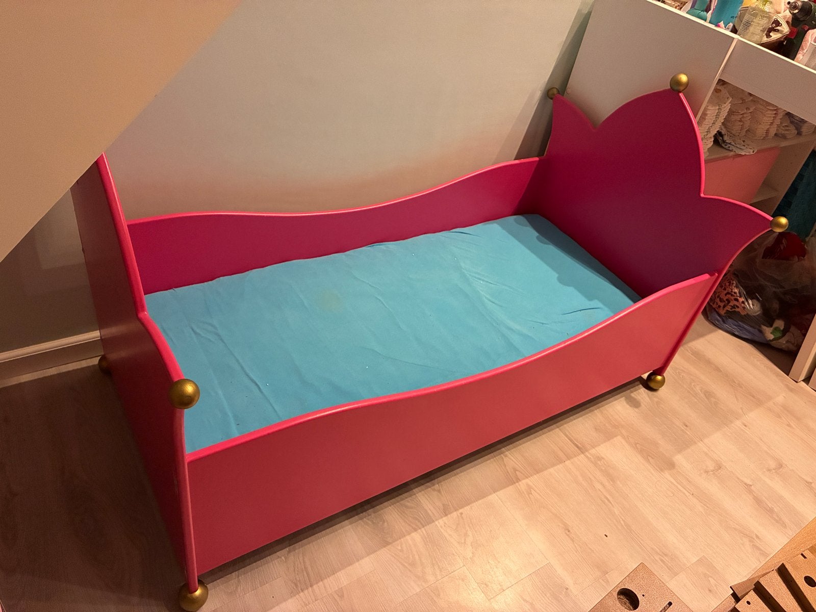 Gratis Prinsessenbed 150x70 cm inclusief matras, Ophalen, Gebruikt, 70 tot 85 cm, 140 tot 160 cm