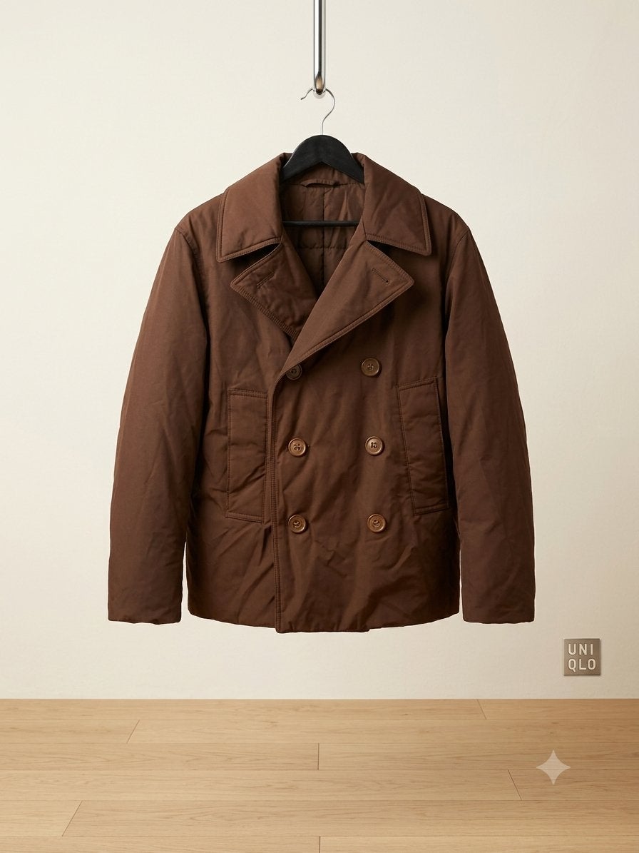 Brand New Uniqlo Winter Pea Coat - Size XS, Kleding | Heren, Jassen | Winter, Ophalen of Verzenden, Nieuw, Maat 46 (S) of kleiner
