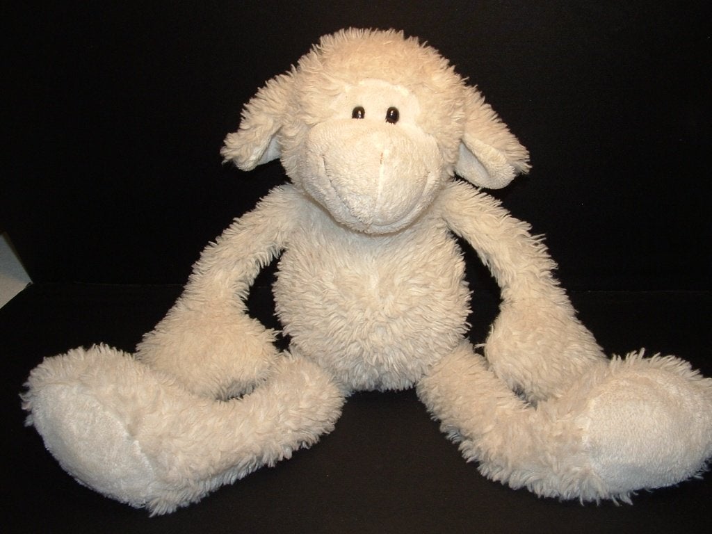 HEMA SCHAAP PLUCHE WOLLIG WIT MET VELOURS WITTE SNUI, Ophalen of Verzenden, Nieuw, Overige typen